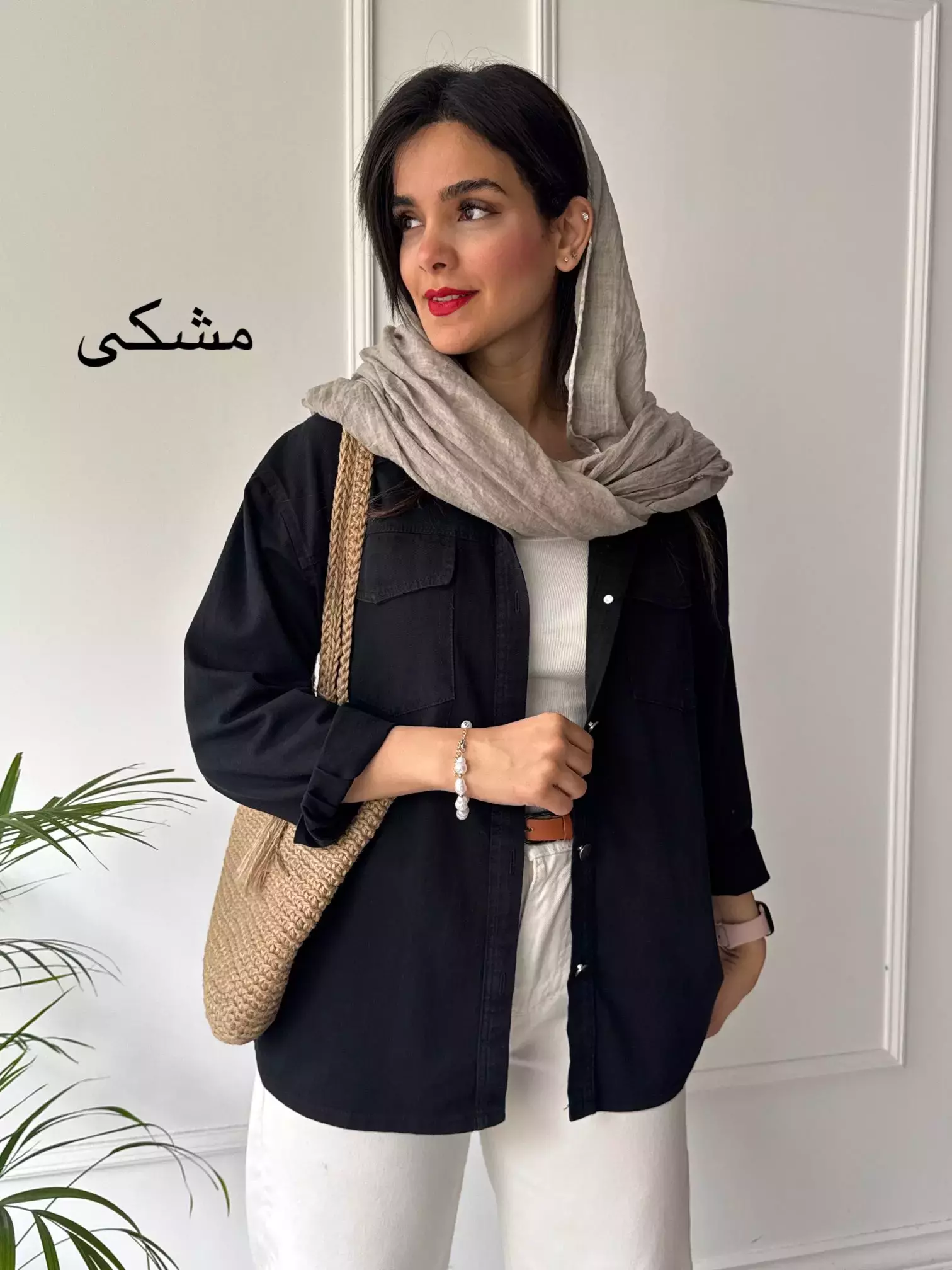 مانتو کتان نور ( دارای ایراد جزئی )